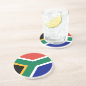 Südafrika-Flagge Getränkeuntersetzer (Seite)