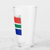 Südafrika-Flagge Glas (Links)