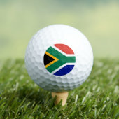 Südafrika-Flagge Golfball (Insitu T-Shirt)