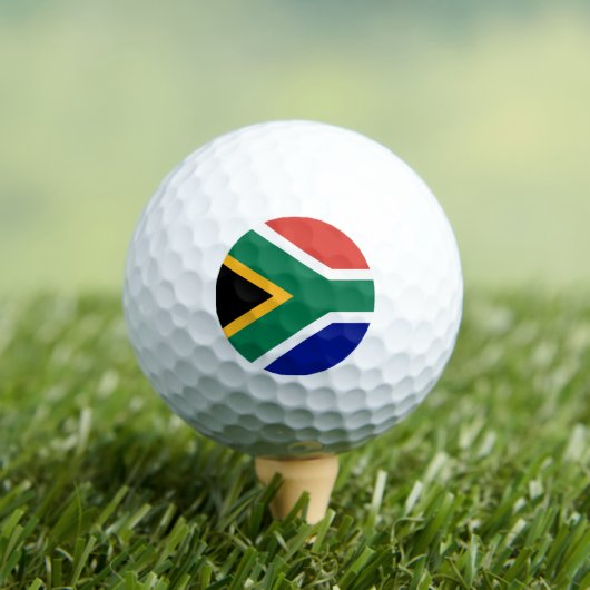 Südafrika-Flagge Golfball (Insitu T-Shirt)
