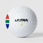 Südafrika-Flagge Golfball (Logo)