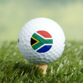 Südafrika-Flagge Golfball (Insitu T-Shirt)