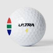 Südafrika-Flagge Golfball (Logo)