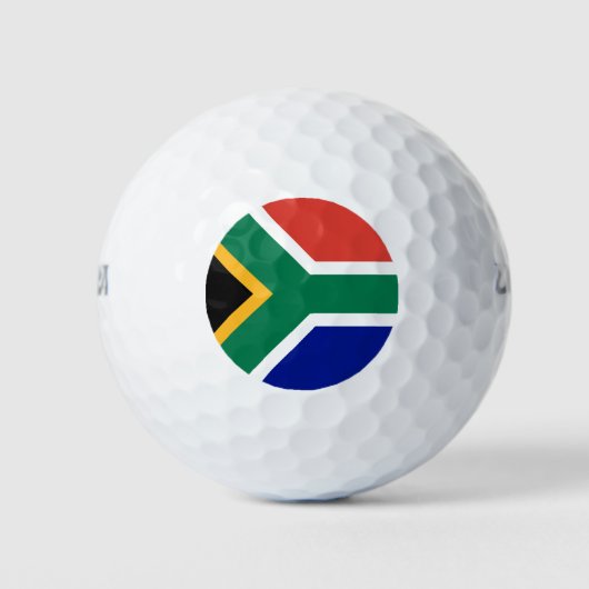 Südafrika-Flagge Golfball (Vorderseite)