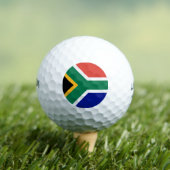 Südafrika-Flagge Golfball (Insitu T-Shirt)