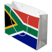 Südafrika-Flagge Große Geschenktüte (Rückseite Schrägansicht)