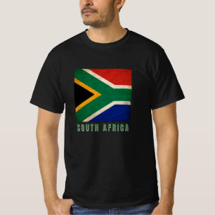 SÜDAFRIKA-Flagge, in Grunge, Design 2021 - T-Shirt