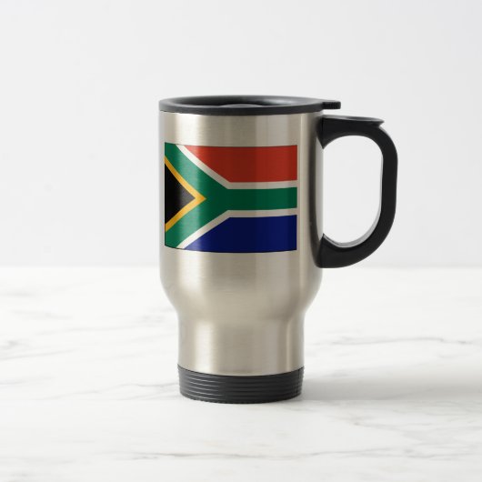 Südafrika-FLAGGE International Reisebecher (Rechts)