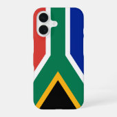 Südafrika-Flagge iPhone 16 Hülle (Rückseite)