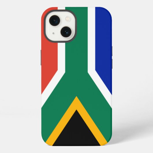 Südafrika-Flagge iPhone Hülle (Rückseite)