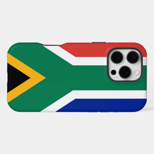 Südafrika-Flagge iPhone Hülle (Rückseite (Horizontal))