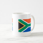 Südafrika-Flagge Kaffeetasse (VorderseiteRechts)