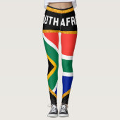 Südafrika-Flagge Leggings (Vorderseite)