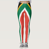 Südafrika-Flagge Leggings (Vorderseite)