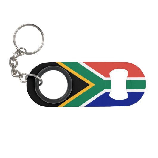 Südafrika-Flagge Mini Flaschenöffner (Vorderseite (Horizontal))