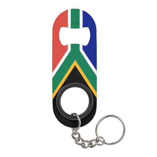Südafrika-Flagge Mini Flaschenöffner (Rückseite)