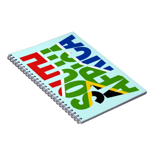 Südafrika + Flagge Notizblock (Rechte Seite)