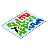 Südafrika + Flagge Notizblock (Linke Seite)