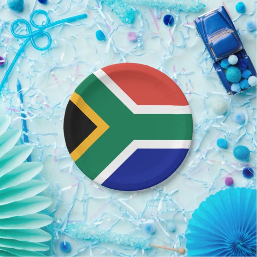 Südafrika-Flagge Pappteller (Party)
