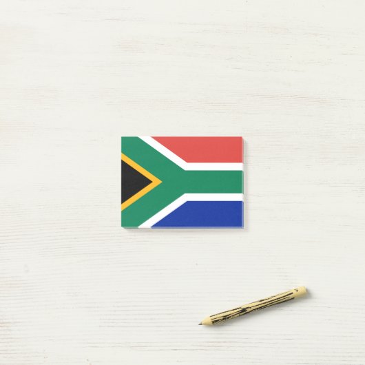 Südafrika-Flagge Post-it Klebezettel (Auf Schreibtisch)