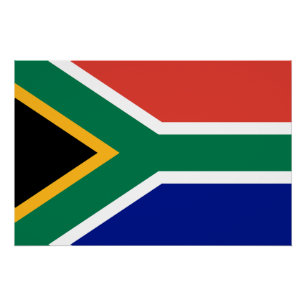 Südafrika-Flagge Poster
