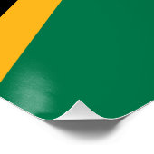 Südafrika-Flagge Poster (Ecke)