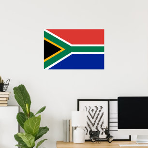 Südafrika-Flagge Poster
