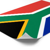 Südafrika-Flagge Poster (Ecke)