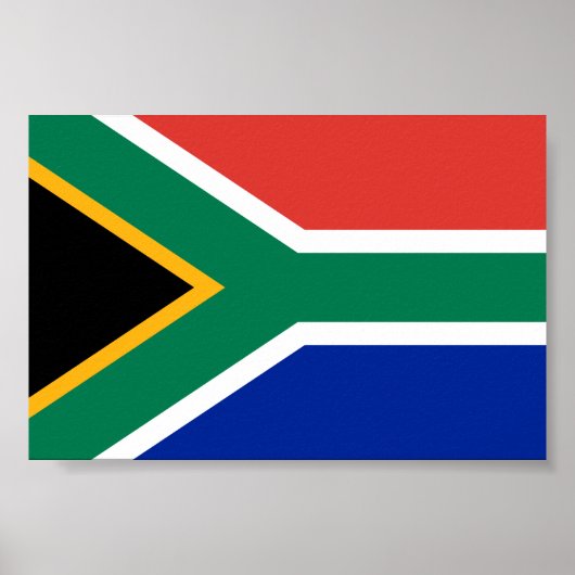 Südafrika-Flagge Poster (Vorne)