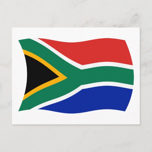 Südafrika-Flagge Postkarte (Vorderseite)