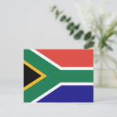Südafrika-Flagge Postkarte (Stehend Vorderseite)
