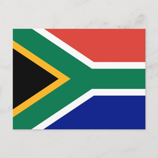 Südafrika-Flagge Postkarte (Vorderseite)