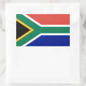 Südafrika-Flagge Rechteckiger Aufkleber (Tasche)
