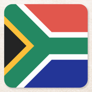 Südafrika-Flagge Rechteckiger Pappuntersetzer
