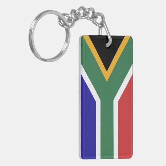 Südafrika-Flagge Schlüsselanhänger (Vorderseite links)