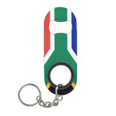 Südafrika-Flagge Schlüsselanhängerflaschenöffner (Vorderseite)
