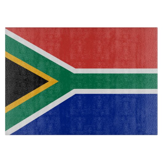 Südafrika-Flagge Schneidebrett (Vorderseite)