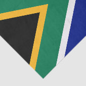 Südafrika-Flagge Seidenpapier (Ausschnitt)