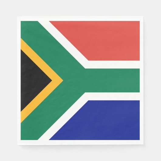 Südafrika-Flagge Serviette (Vorderseite)