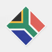 Südafrika-Flagge Serviette (Ecke)