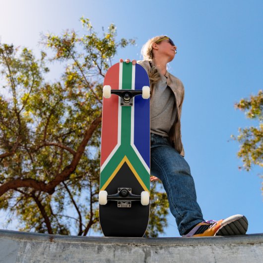 Südafrika-Flagge Skateboard (Außenbereich 1)