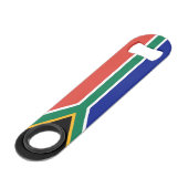 Südafrika-Flagge Speed Flaschenöffner (Vorderseite Schrägansicht)