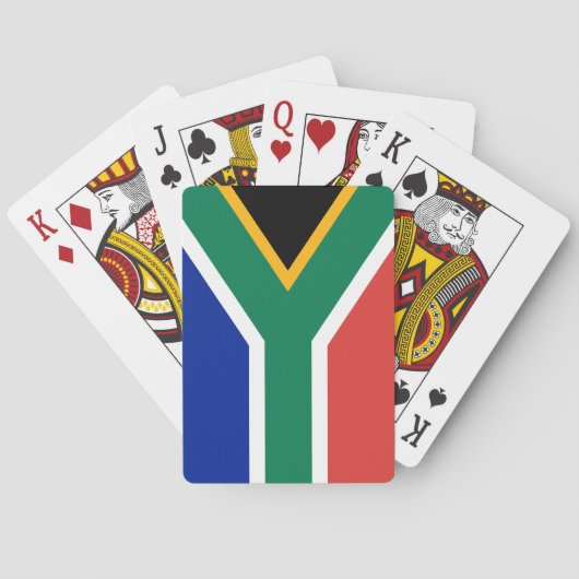 Südafrika-Flagge Spielkarten (Rückseite)