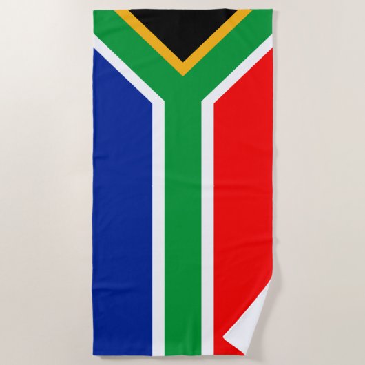 Südafrika-Flagge Strandtuch (Vorderseite)