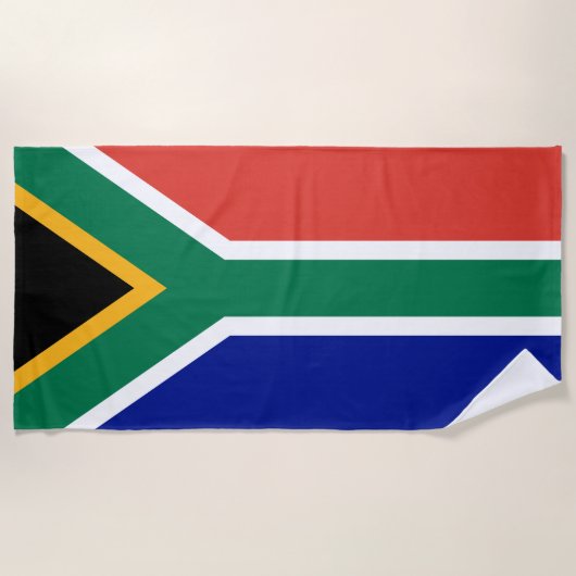 Südafrika-Flagge Strandtuch (Vorderseite)