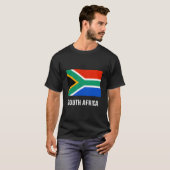Südafrika-Flagge Südafrikanisch T-Shirt (Vorne ganz)