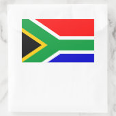 Südafrika: Flagge Südafrikas Rechteckiger Aufkleber (Tasche)