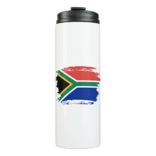 Südafrika-Flagge Thermosbecher