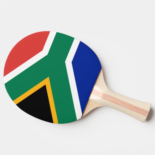 Südafrika-Flagge Tischtennis Schläger (Seitenansicht)