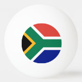 Südafrika-Flagge Tischtennisball (Rückseite)